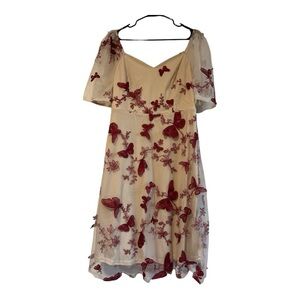 Whimsical Butterfly Tulle Midi Dress BloomChic Fairycore Whimsigoth Romantic